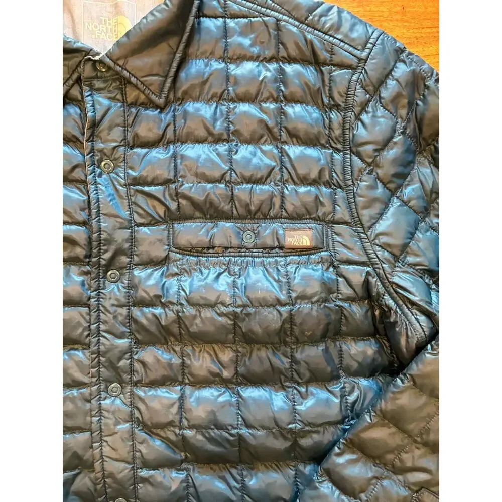 The North Face Reyes ThermoBall Insulated Button Shirt‎ Jacket Blue Men XL C916